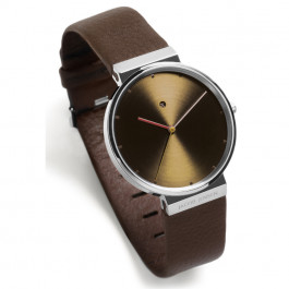Pulseira de relógio Jacob Jensen Jacob Jensen JJ843 Couro Marrom 19mm